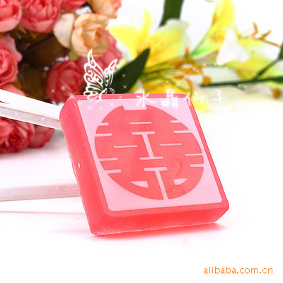 5a203【新年新款】保湿美白家居日用品加工圆囍婚庆手工香皂 -化妆品-商机库-女人如花